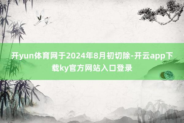 开yun体育网于2024年8月初切除-开云app下载ky官方网站入口登录
