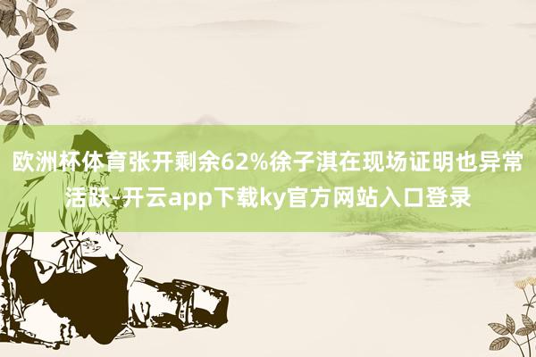 欧洲杯体育张开剩余62%徐子淇在现场证明也异常活跃-开云app下载ky官方网站入口登录